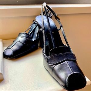 SOLD! Authenticated! Posh PRADA Sling back “Calzature Donna” in 38 (US 7.5 - 8).